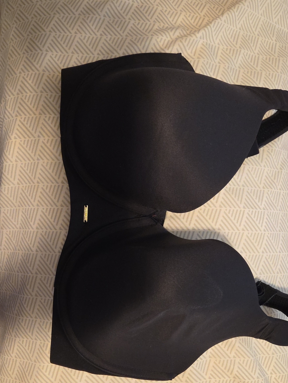 Cacique Black Modern Luxe Lightly Lined Balconette Bra with Smooth Contour Cups